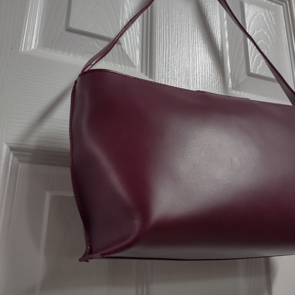 Furla Burgundy Leather Bag - Picture 4 of 14